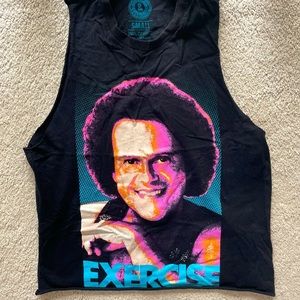 DNDL vintage “exercise” muscle tank Richard Simmons
